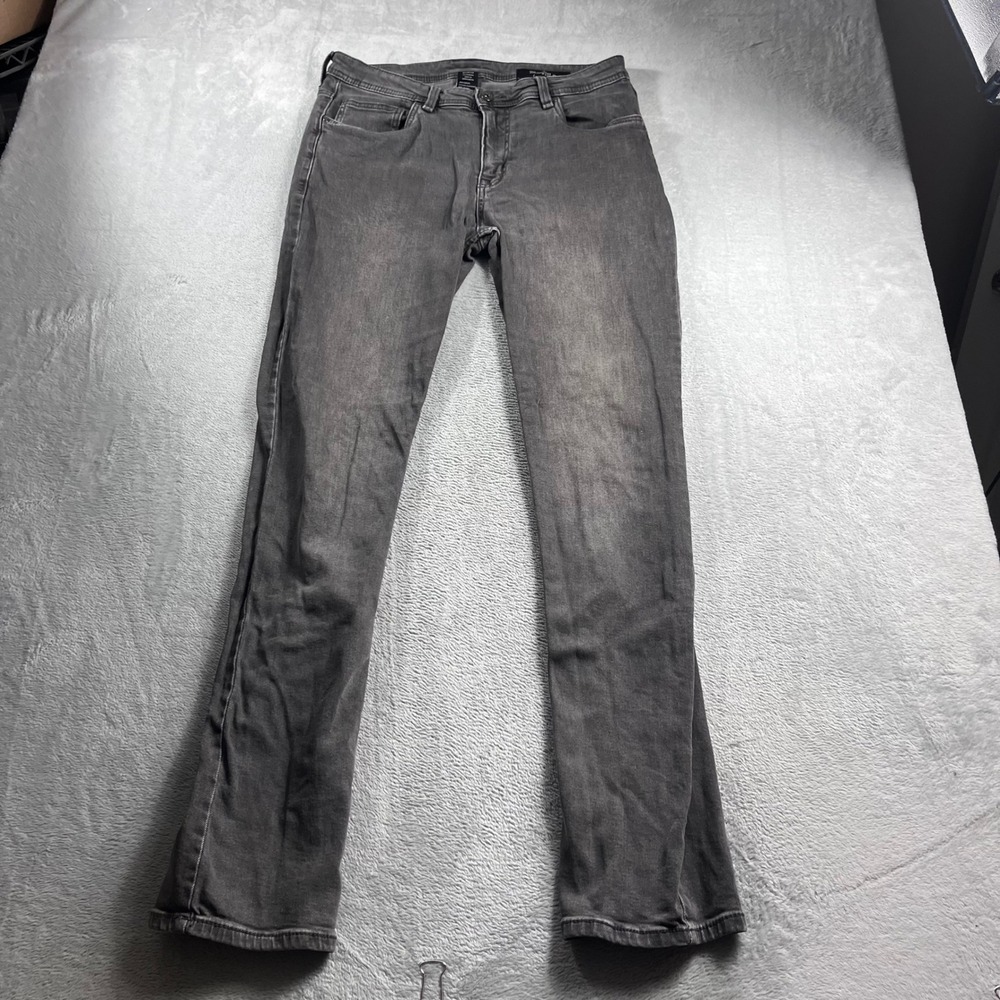 The Perfect Jean NYC Slim Thick Gray Denim Jeans Mens 33x36 Charcoal Wash